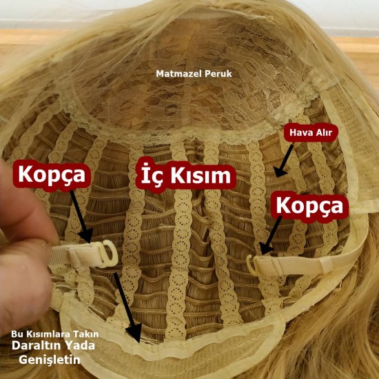 Orta Model Ankara Bayan Fiber Sentetik Peruk Açık Dore Sarı Orta Model Ankara Bayan Fiber Sentetik Peruk Açık Dore Sarı