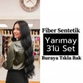 3 Parça Yarımay Sentetik