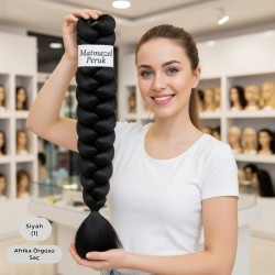 Ankara Afrika Örgüsü Saç Siyah 165 Gram