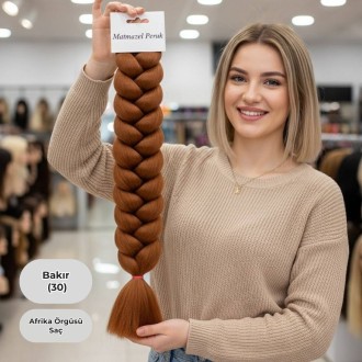 Ankara Afrika Örgüsü Saç Bakır 165 Gram