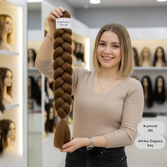 Ankara Afrika Örgüsü Saç Kumral 165 Gram