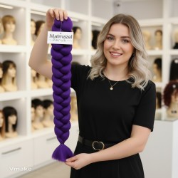 Ankara Afrika Örgüsü Saç Mor 165 Gram