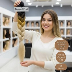 Ankara Afrika Örgüsü Saç Koyu Küllü Sarı Platin Ombre 165 Gram Ankara Afrika Örgüsü Saç Koyu Küllü Sarı Platin Ombre 165 Gram