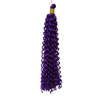 Ankara Kızılay Afro Dalgası Saç Kıvırcık Mor Renk 100 Gram 45 Cm