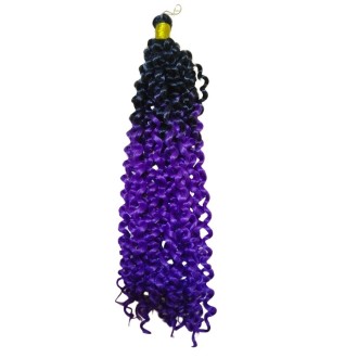 Ankara Kızılay Afro Dalgası Saç Kıvırcık Siyah Mürdüm Ombre 100 Gram 45 Cm