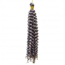 Ankara Kızılay Afro Dalgası Saç Kıvırcık Orta Gri 100 Gram 45 Cm