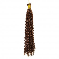 Ankara Kızılay Afro Dalgası Saç Kıvırcık Bakır Kahve 100 Gram 45 Cm
