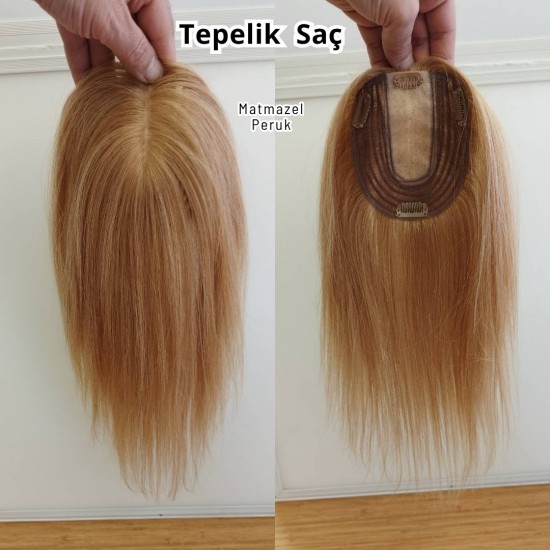Tepe Kısmı İpek Taban Gerçek Saç Tül Tepelikler Matmazel Peruk Tepe Kısmı İpek Taban Gerçek Saç Tül Tepelikler Matmazel Peruk