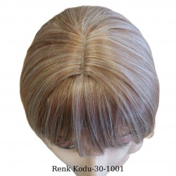 Ankara Kızılay Ucuz Fiber Sentetik Peruk Kısa Küt Model Dore Sarı Beyaz Ombre