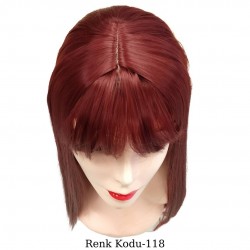 Ankara Kızılay En Ucuz Fiber Sentetik Peruk Düz Uzun Kızıl