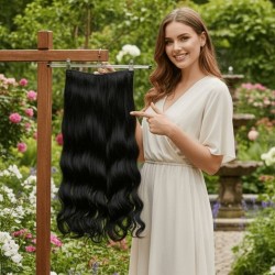  Ankara Fiber Sentetik Yarımay Postiş Tek Parça Siyah