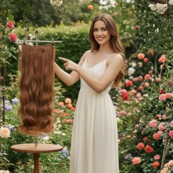  Ankara Fiber Sentetik Yarımay Postiş Tek Parça Kahverengi