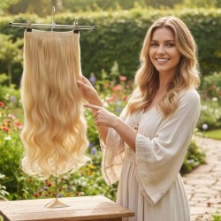  Ankara Fiber Sentetik Yarımay Postiş Tek Parça Dore Sarı