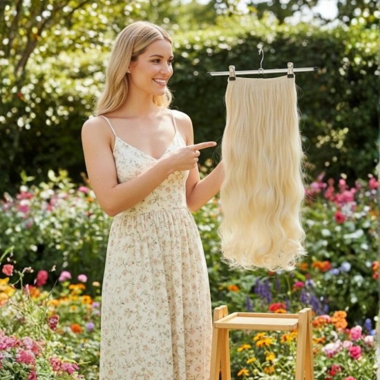 Ankara Fiber Sentetik Yarımay Postiş Tek Parça Koyu Platin