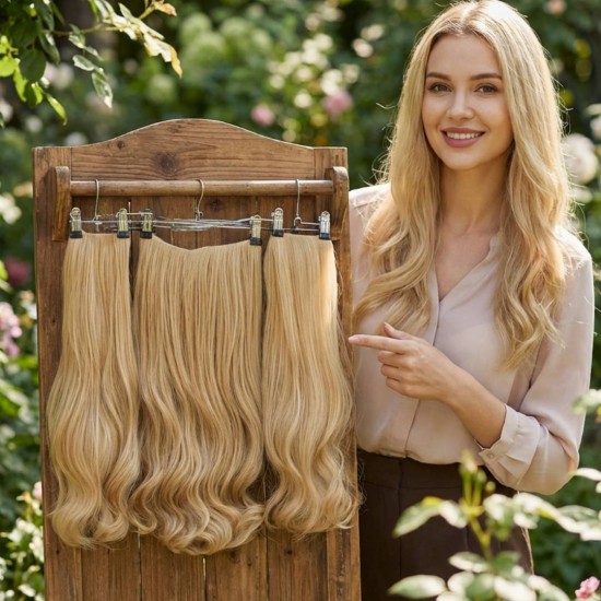 Ankara Fiber Sentetik Yarımay Postiş 3'lü Set Dore Sarı