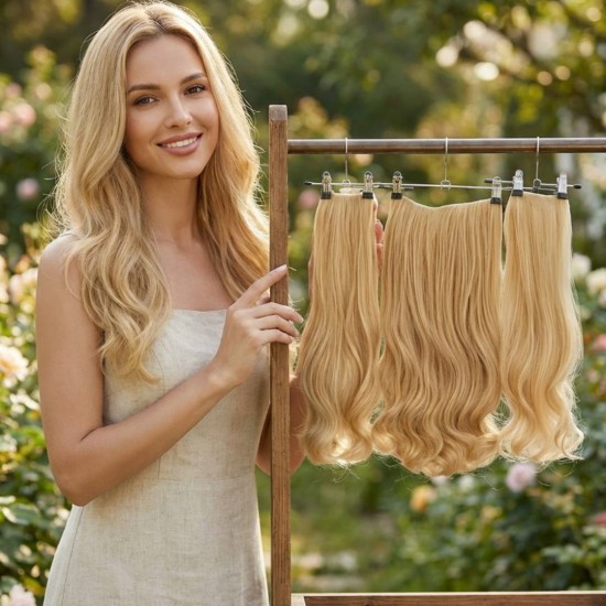 Ankara Fiber Sentetik Yarımay Postiş 3'lü Set Dore Sarı