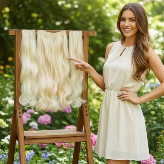 Ankara Fiber Sentetik Yarımay Postiş 3'lü Set Platin